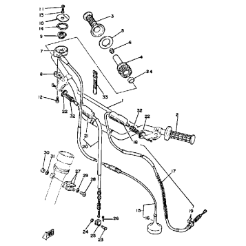 HANDLEBAR CABLE YZ250H