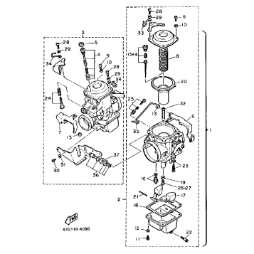 CARBURETOR XV1000LC NC