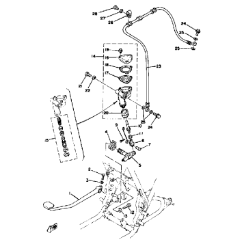 BRAKE PEDAL - REAR MASTER CYLINDER