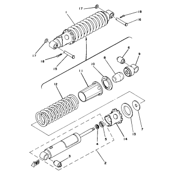 REAR SUSPENSION YZ80G