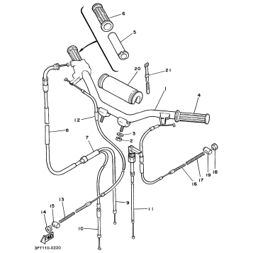 STEERING HANDLE CABLE
