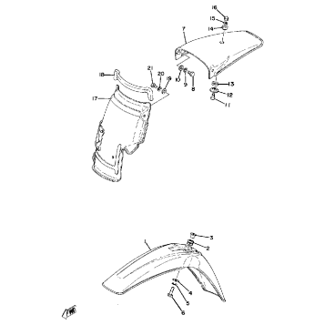 FRONT FENDER - REAR FENDER