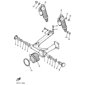 SWING ARM REAR SHOCKS