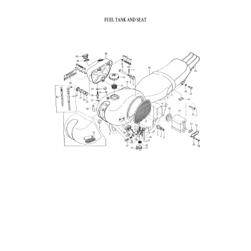 FUEL TANK AND SEAT