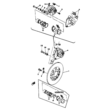 FRONT DISC BRAKE CALIPER
