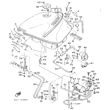 FUEL TANK CALIFORNIA MODEL ONLY