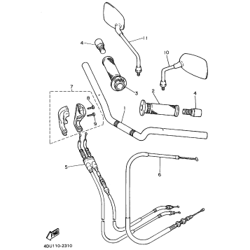 STEERING HANDLE CABLE