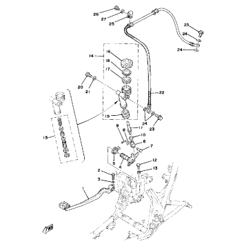 BRAKE PEDAL-REAR MASTER CYLINDER