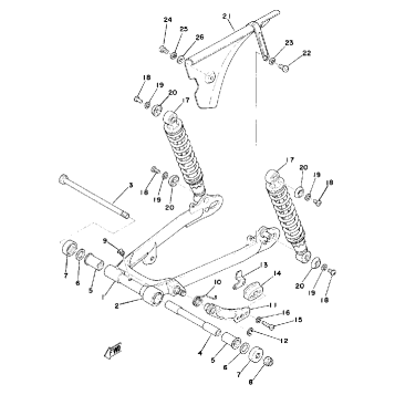 REAR ARM - REAR CUSHION - CHAIN CASE