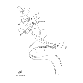 STEERING HANDLE CABLE