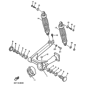 SWING ARM REAR SHOCKS