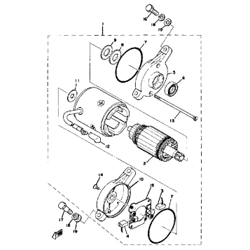 STARTING MOTOR TX650A - XS650B - C