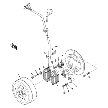 FLYWHEEL MAGNETO (CT1B&AT1BMX)