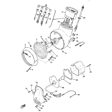 HEAD LAMP, SPEEDOMETER & TAIL LAMP