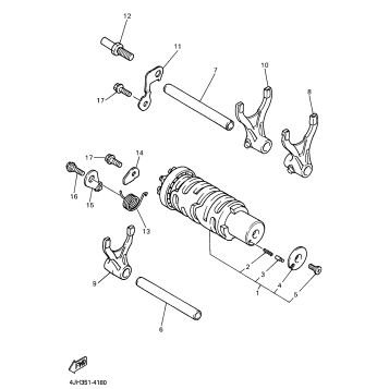 SHIFT CAM SHIFT FORK