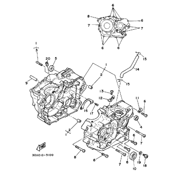 CRANKCASE XT250LC