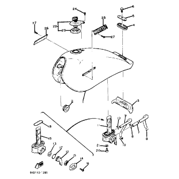 FUEL TANK XJ550H J K