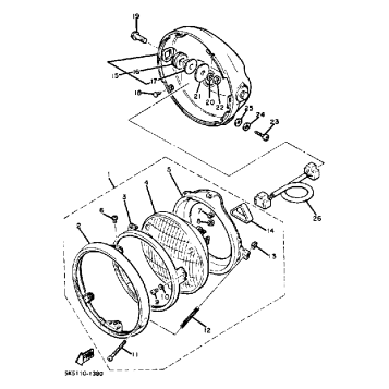 HEADLIGHT XJ550H J K