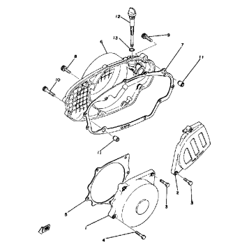 CRANKCASE COVER YZ250D