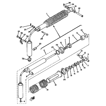 REAR SUSPENSION YZ250G H