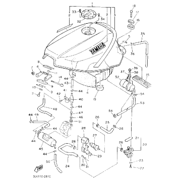 FUEL TANK CALIFORNIA MODEL ONLY