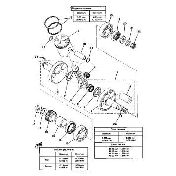 CRANK - PISTON GT80E - GT80E~009161 - GT80F