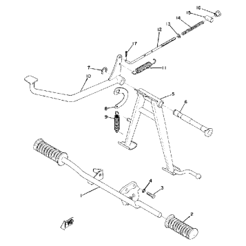 STAND FOOTREST BRAKE PEDAL