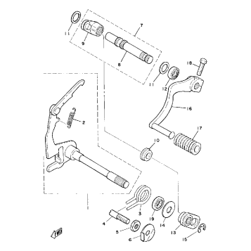SHIFT SHAFT - PEDAL
