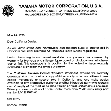 * AUDIO WARRANTY - SERVICE PG - 1 *