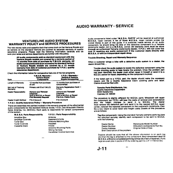 WARRANTY INFORMATION PG 1