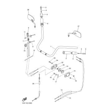 STEERING HANDLE CABLE