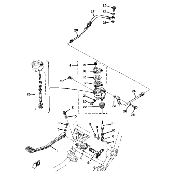 BRAKE PEDAL - REAR MASTER CYLINDER