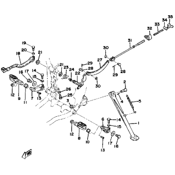 STAND - FOOTREST - BRAKE PEDAL