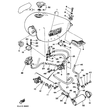 FUEL TANK CALIFORNIA MODEL ONLY