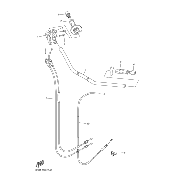 STEERING HANDLE CABLE