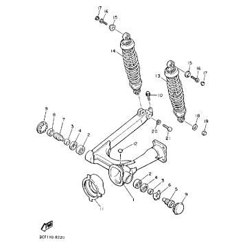 SWING ARM REAR SHOCKS
