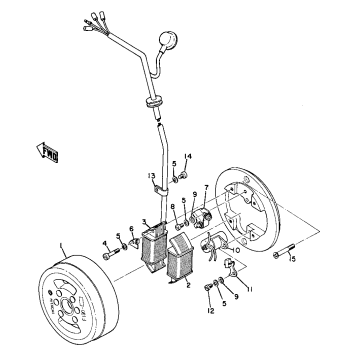 FLYWHEEL MAGNETO (AT1CMX & CT1C)