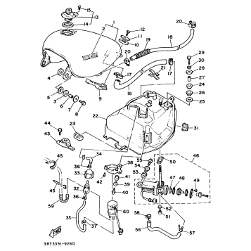 FUEL TANK NON CALIFORNIA MODEL