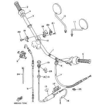 STEERING HANDLE CABLE