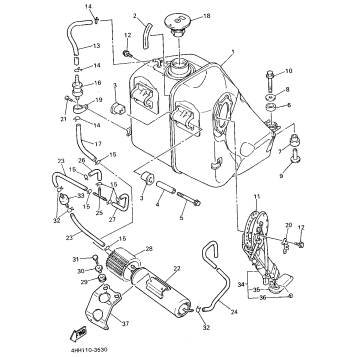 FUEL TANK CALIFORNIA MODEL ONLY