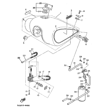 FUEL TANK NON CALIFORNIA MODEL
