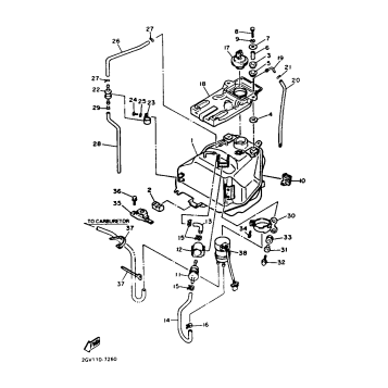 FUEL TANK NONCALIFORNIA MODEL