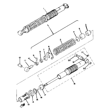 REAR SHOCKS YZ125E - F