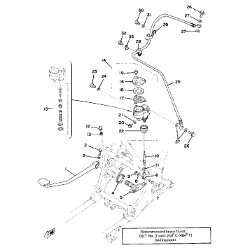 BRAKE PEDAL - REAR MASTER CYLINDER