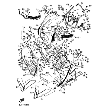 FAIRING COWLING CALIFORNIA MODEL ONLY