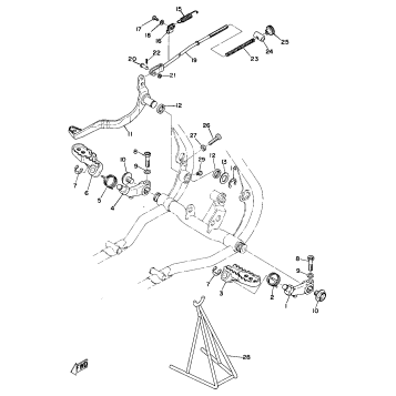 FOOTREST - BRAKE PEDAL