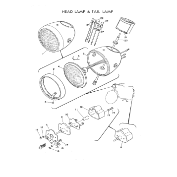 HEAD LAMP AND TAIL LAMP