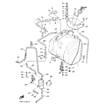 FUEL TANK NON CALIFORNIA MODEL