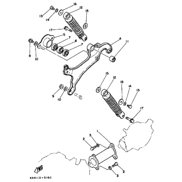 SWING ARM - REAR SHOCKS