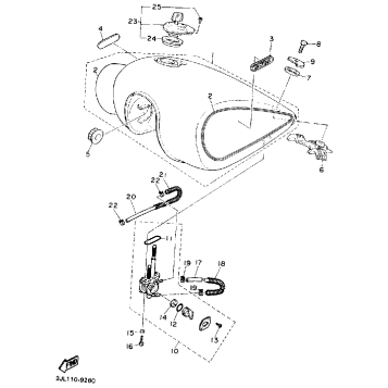 FUEL TANK NON CALIFORNIA MODEL
